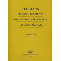6 Kanonsonaten für zwei Fagotte - Georg Philipp Telemann / Arr. Otto Oromszegi