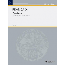 Quartett für Holzbläser - Stimmensatz -Jean Francaix