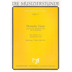 Deutsche Tänze und Ecossaisen (Schottische Tänze) für 4 Klarinetten - Franz Schubert / Arr. Volkmar Müller-Deck