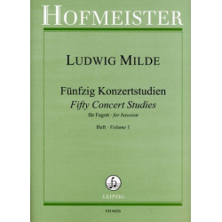 50 Konzertstudien op.26 Band 1 - Ludwig Milde