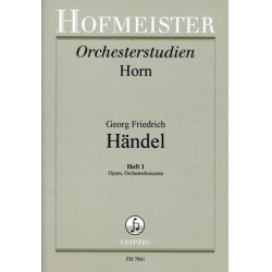 Orchesterstudien Horn: Händel Heft 1 -Georg Friedrich Händel (George Frederic Handel)