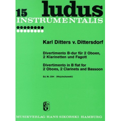 Divertimento B-Dur (Serie Ludus Instrumentalis) - Carl Ditters von Dittersdorf