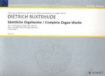 Sämtliche Orgelwerke Band 1 - Dietrich Buxtehude / Arr. Dietrich Buxtehude