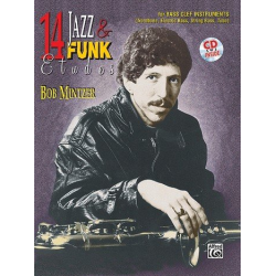14 Jazz & Funk Etudes - Bass Clef Instruments (Trombone, Electric Bass, String Bass, Tuba) - Bob Mintzer