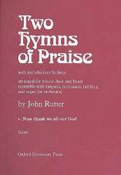 Now thank we all our God (brass and organ version) - only Brass and organ score -John Rutter