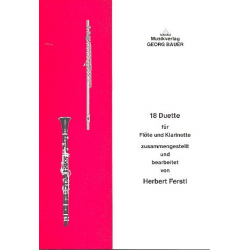 18 Duette für Flöte und Klarinette -Diverse / Arr.Herbert Ferstl