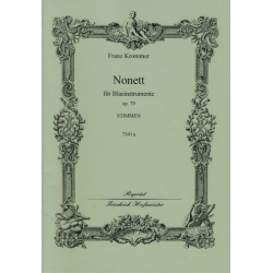 Nonett für Blasinstrumente op. 79 / Stimmen -Franz Krommer