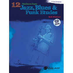 12 Medium Easy Jazz Etudes B Flat (+CD) - Bob Mintzer