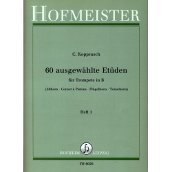 60 ausgewählte Etüden Heft 1 - Trompete -Carl Kopprasch