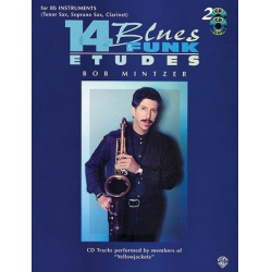 14 Blues & Funk Etudes - B-Flat Instruments (Tenor Sax, Soprano Sax, Clarinet) - Bob Mintzer