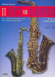 11 Duets (+CD) : für 2 gleiche Saxophone oder - Matthias Petzold