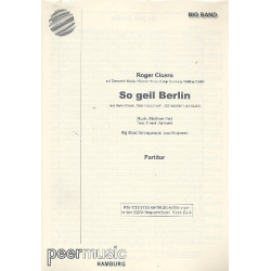 JE: So geil Berlin -Roger Cicero / Arr.Lutz Krajenski
