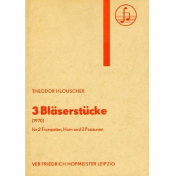 Drei Bläserstücke (1970) -Theodor Hlouschek