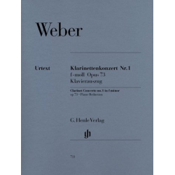 Konzert Nr. 1 f-moll op. 73 (Klavierauszug) -Carl Maria von Weber