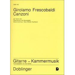 Canzoni per Canto solo - Girolamo Frescobaldi