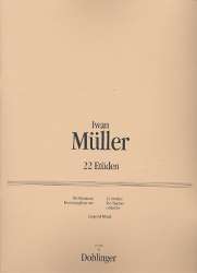 22 Etüden für Klarinette -Iwan Müller