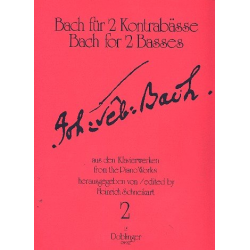 Bach für 2 Kontrabässe Band 2 -Johann Sebastian Bach / Arr.Heinrich Schneikart