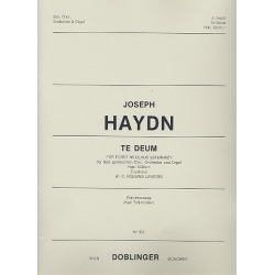 Te Deum für Fürst Nicolaus Esterhazy C-Dur Hob. XX - Franz Joseph Haydn