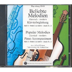 Beliebte Melodien Band 3-4 : Playalong CD 2 (Klavierbegleitung) - Diverse / Arr. Alfred Pfortner