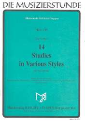 14 Studies in Various Styles (Sax-Solo) - Ton Verhiel