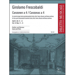Canzonen a 4 Heft 2 (Nr. 5 - 10) -Girolamo Frescobaldi