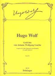 Gedichte von Johann Wolfgang von Goethe Heft 3 - Hugo Wolf