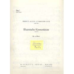 Rheinische Kirmestänze - Stimmensatz - Bernd Alois Zimmermann