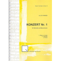 Konzert für Klarinette & Blasorchester Nr. 1 - Alois Wimmer