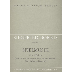 Spielmusik für 3 Violinen - Siegfried Borris