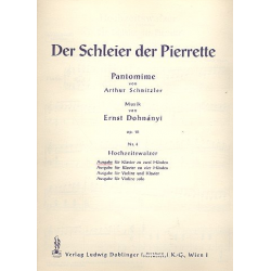 Hochzeitswalzer op. 18/4a - Ernst von Dohnányi