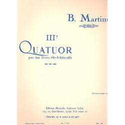 Streichquartett Nr.3 - Bohuslav Martinu