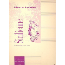 Sicilienne pour saxophone alto et piano - Pierre Lantier