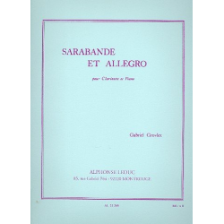 Sarabande et Allegro : pour clarinette et - Gabriel Grovlez