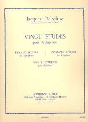 20 etudes : pour xylophone - Jacques Delecluse