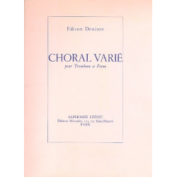 Choral varie : pour trombone - Edison Denissow
