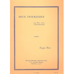 2 interludes : pour flûte, violon -Jacques Ibert