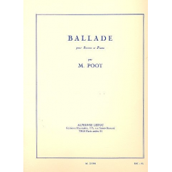 Ballade : pour basson et - Marcel Poot
