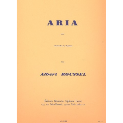 Aria : pour clarinette et - Albert Roussel