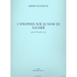3 strophes sur le nom de Sacher : - Henri Dutilleux