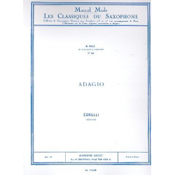 Adagio : pour saxophone alto et piano - Arcangelo Corelli