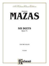 Mazas Six Duets 2 Vlns Op 71 - Jacques Mazas