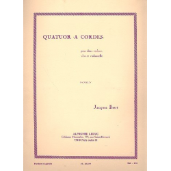 Quatuor à cordes : pour 2 violons, -Jacques Ibert