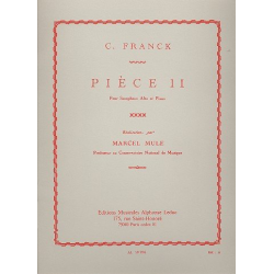 Pièce no.2 : pour saxophone - César Franck