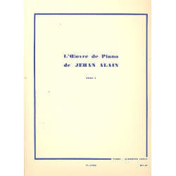L'oeuvre de Piano vol.1 - Jehan Alain