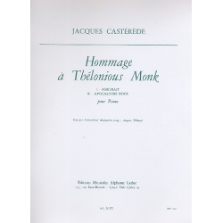 Hommage à Thelonious Monk : - Jacques Castérède