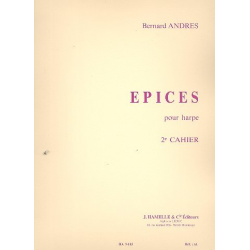 Epices vol.2 : pour harpe - Bernard Andrès