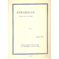 Paraboles : 2 pieces pour violon - Jacques Ibert