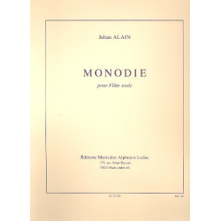 Monodie : pour flûte seule - Jehan Alain