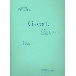 Gavotte : pour clarinette et piano - Jacques Delacroix