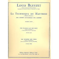 La technique du hautbois vol.2 : - Louis Bleuzet